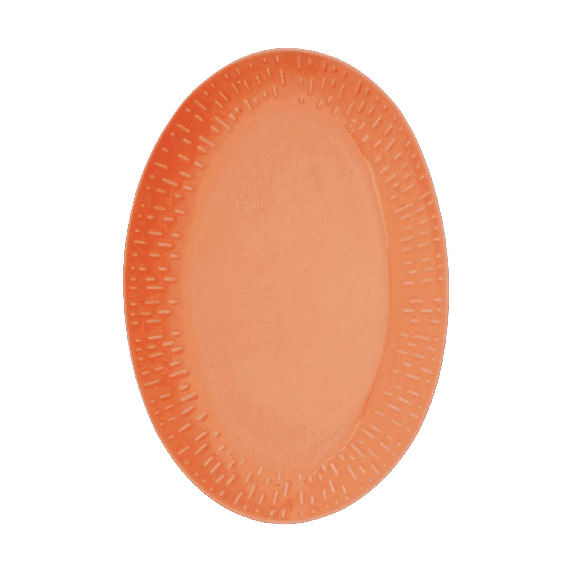 Confetti oval platter, Apricot, 25.5x36 cm Aida