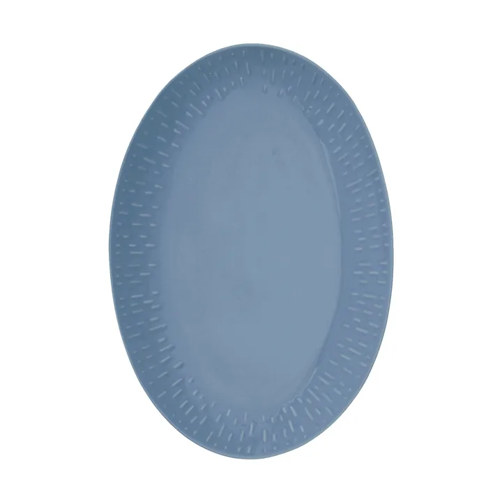 Confetti oval platter - Blueberry, 25.5x36 cm - Aida