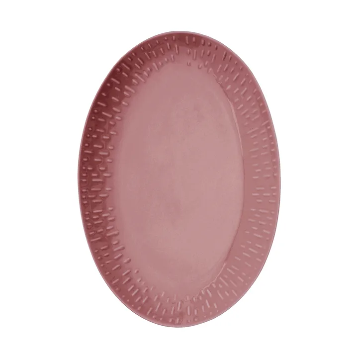 Confetti oval platter - Bordeaux, 25.5x36 cm - Aida