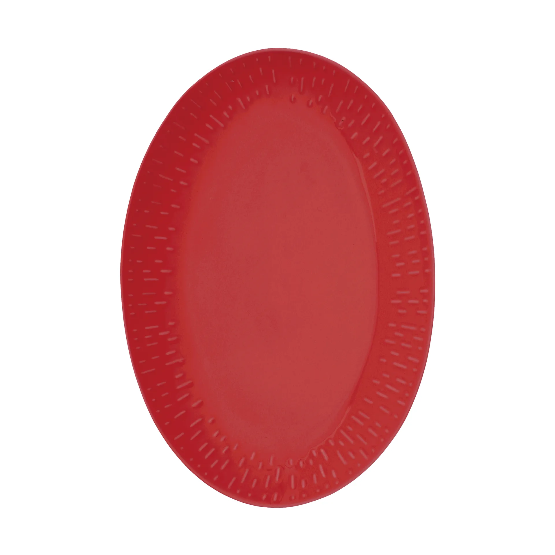 Confetti oval platter, Chili, 25.5x36 cm Aida