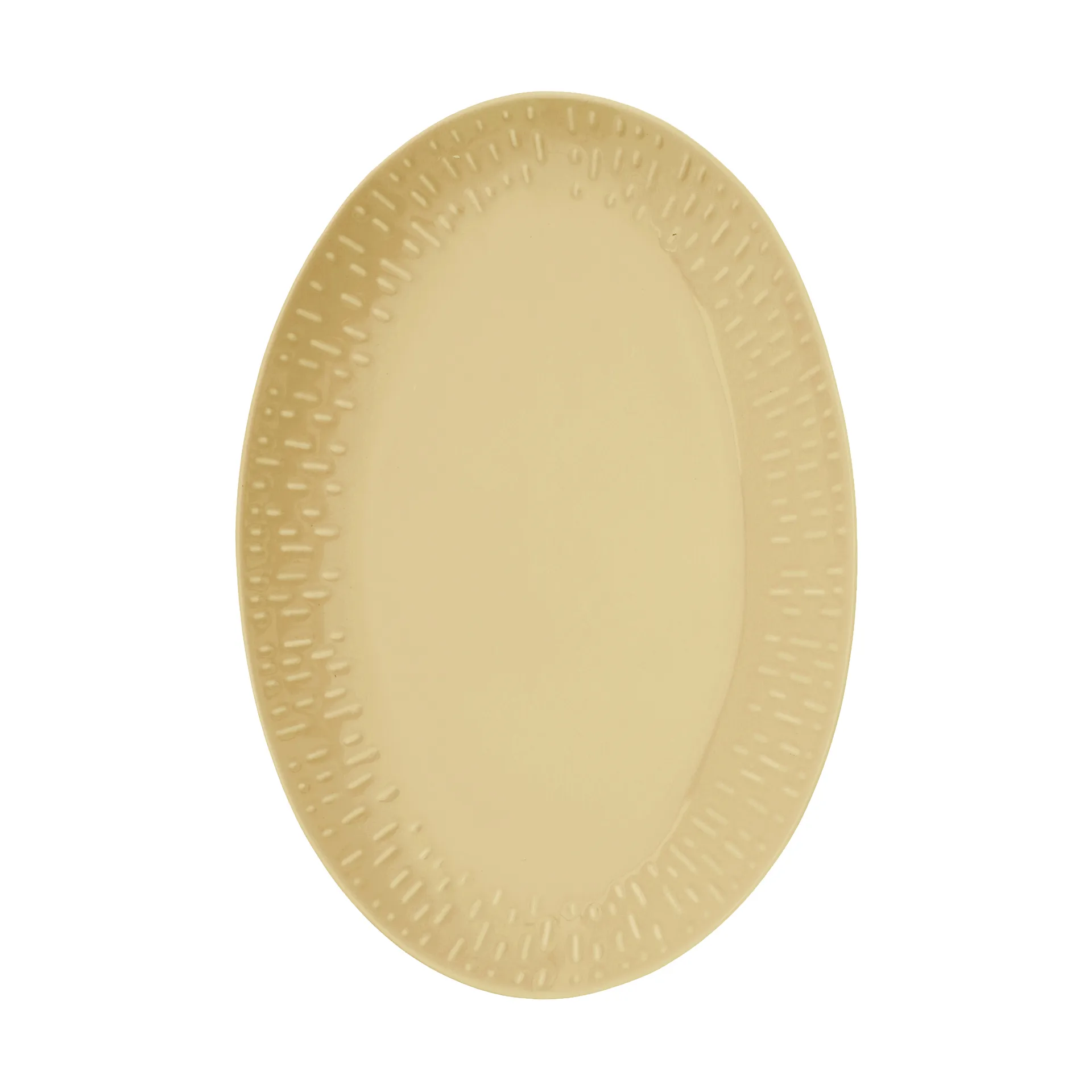 Confetti oval platter, Mustard, 25.5x36 cm Aida