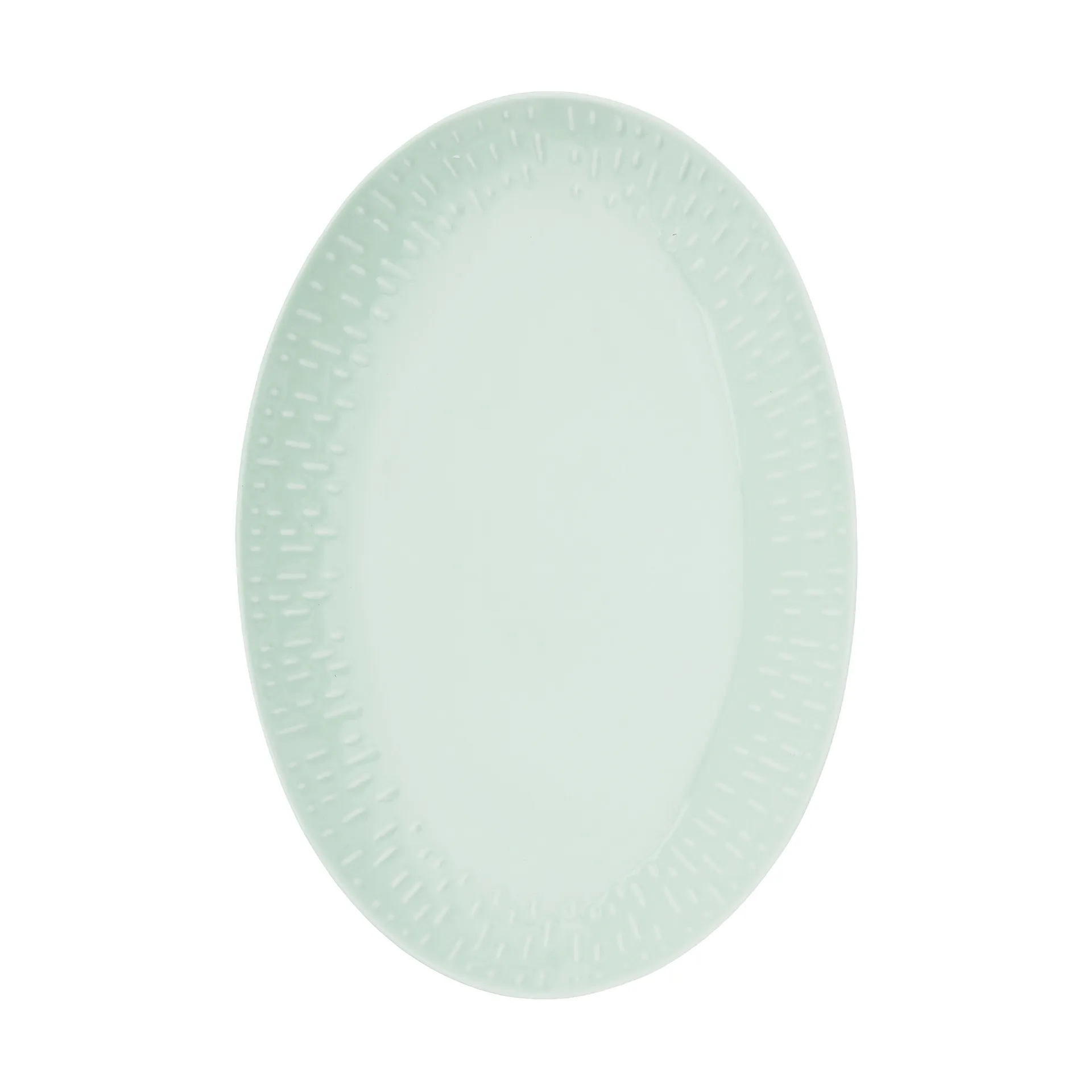 Confetti oval platter, Pistachio, 25.5x36 cm Aida