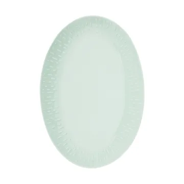 Confetti oval platter - Pistachio, 25.5x36 cm - Aida