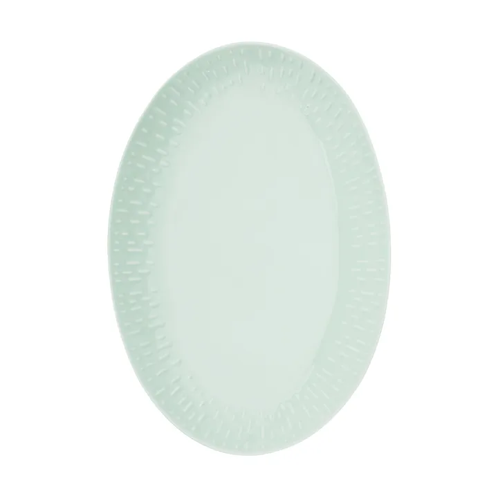Confetti oval platter - Pistachio, 25.5x36 cm - Aida