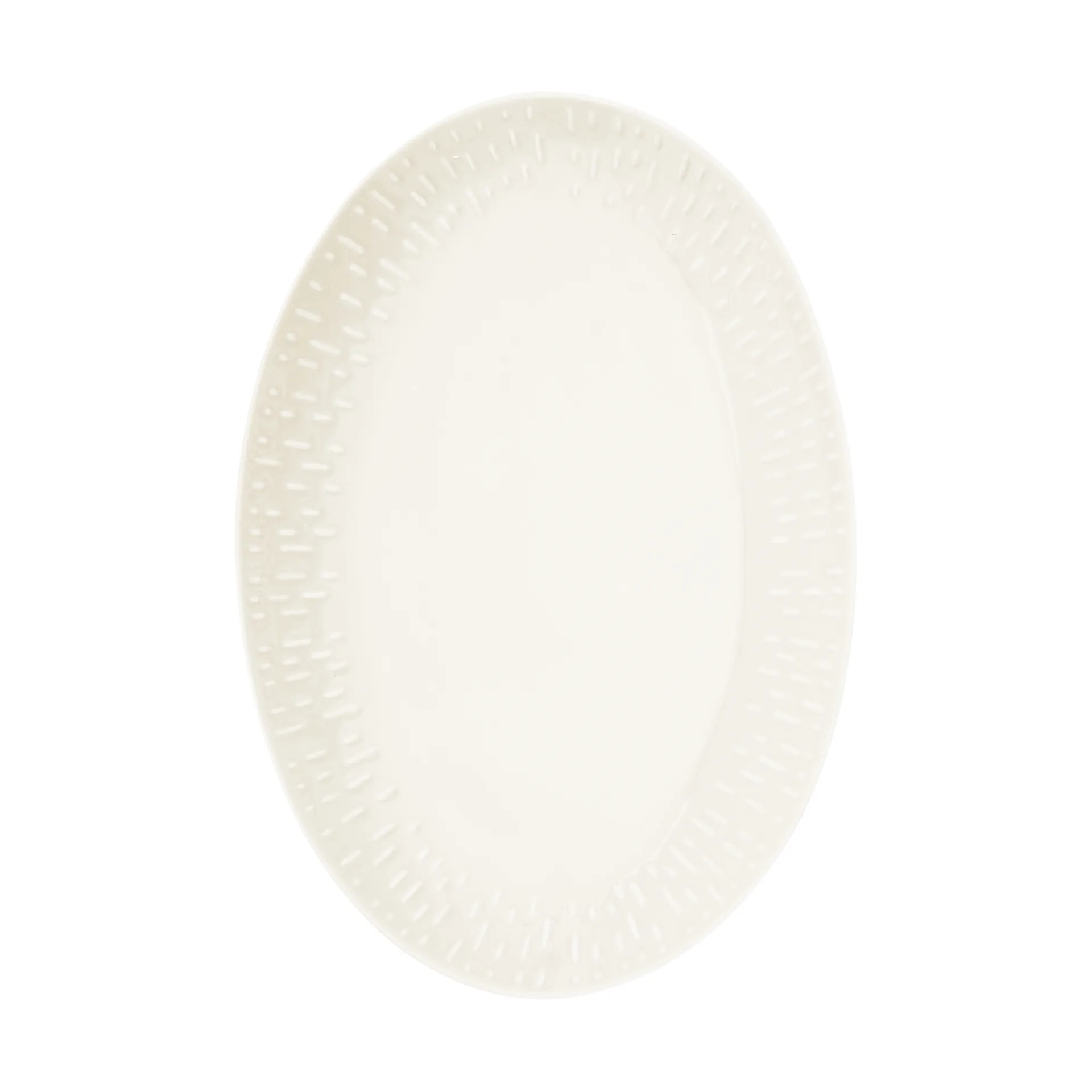 Confetti oval platter, Vanilla, 25.5x36 cm Aida