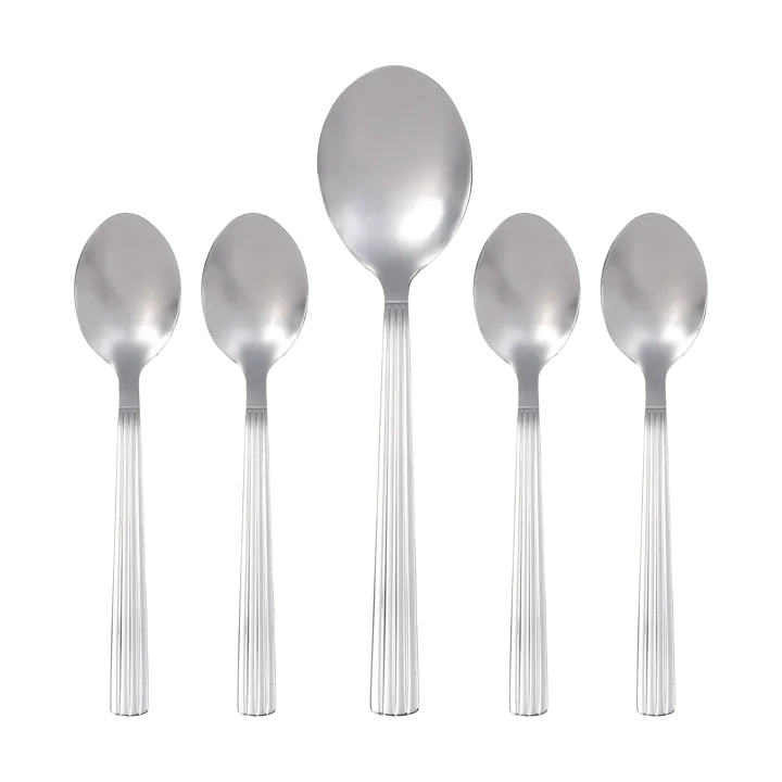 Groovy cutlery set 5 pieces - Stainless steel - Aida