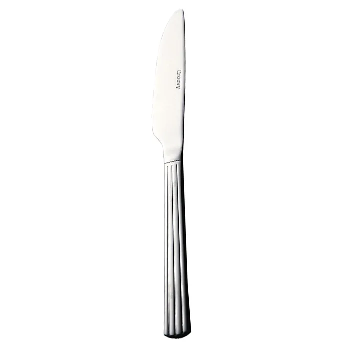 Groovy dinner knife, stainless steel Aida