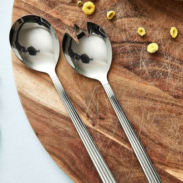 Groovy salad set 2 pieces - stainless steel - Aida