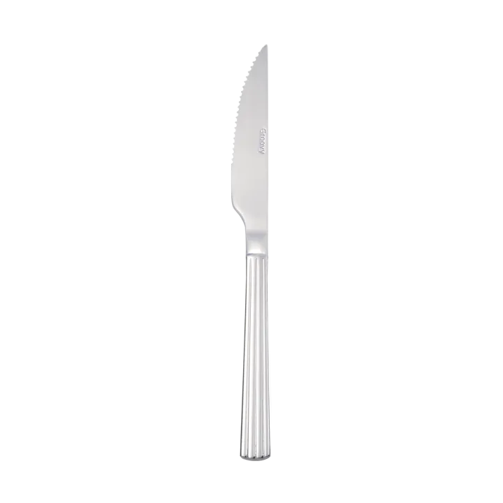 Groovy steak knife - Stainless steel - Aida