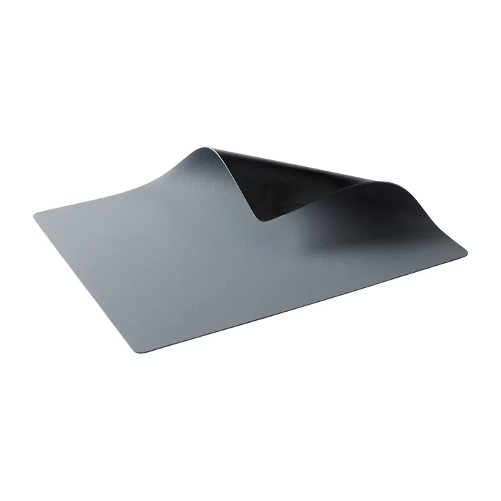 Quadro placemat doublesided 35x39 cm - Black-grey - Aida