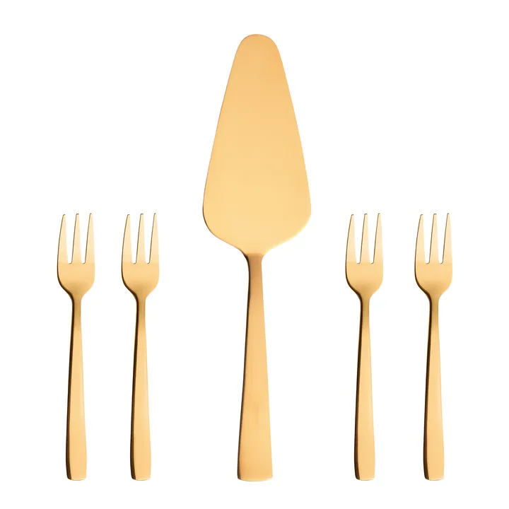 Raw cake set 5 pieces - gold - Aida