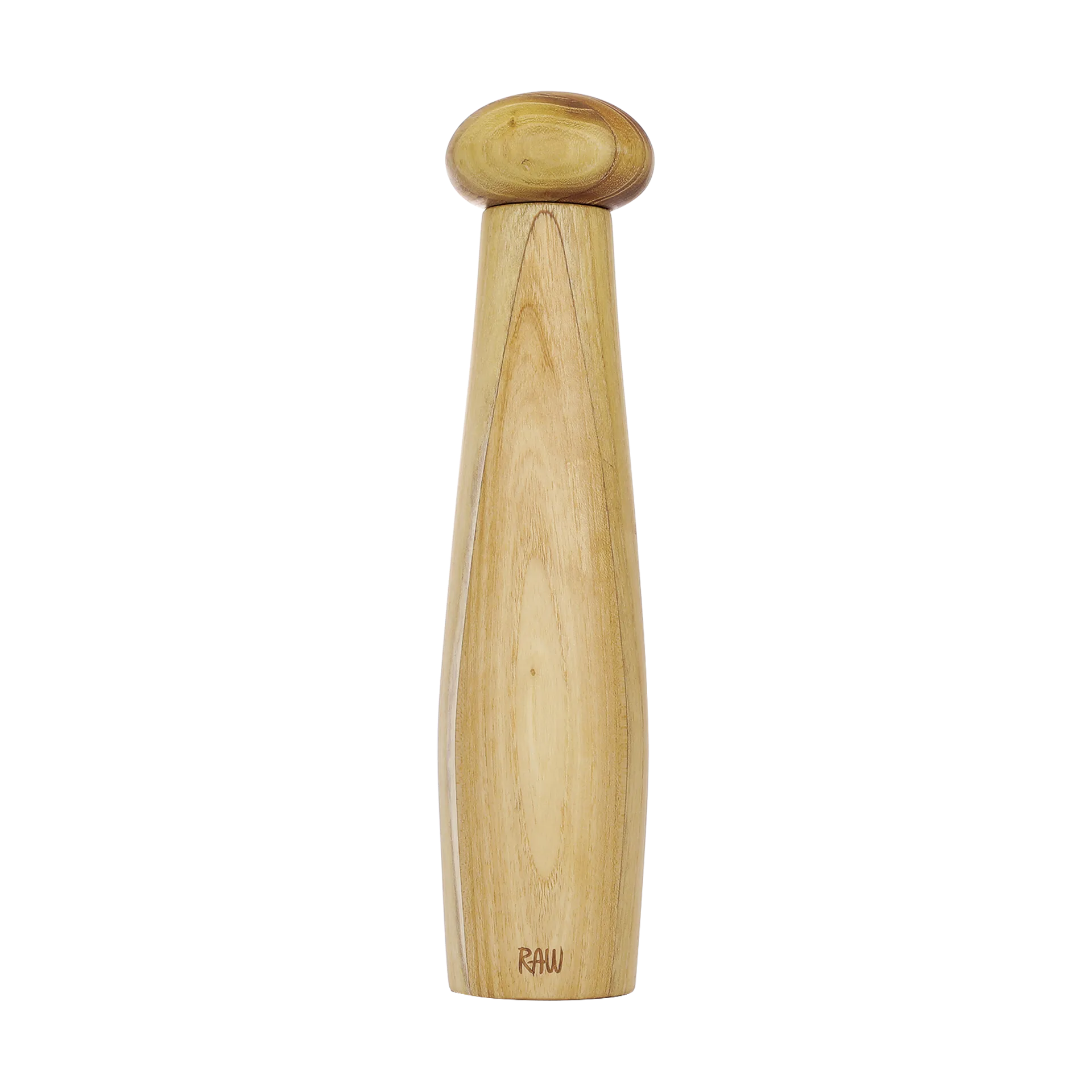 Raw ceramic pepper mill, Teak Aida