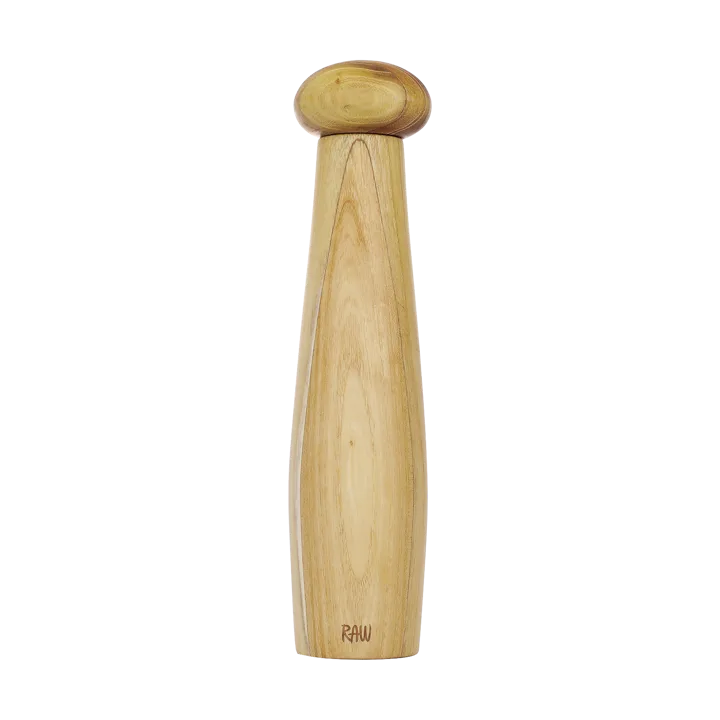 Raw ceramic pepper mill - Teak - Aida