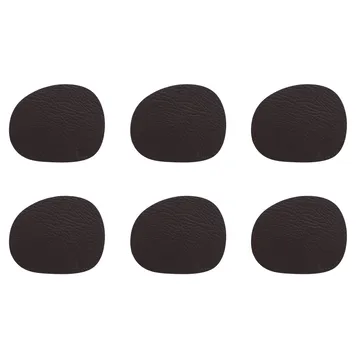 Raw coaster leather 6-pack - brown buffalo (brown) - Aida