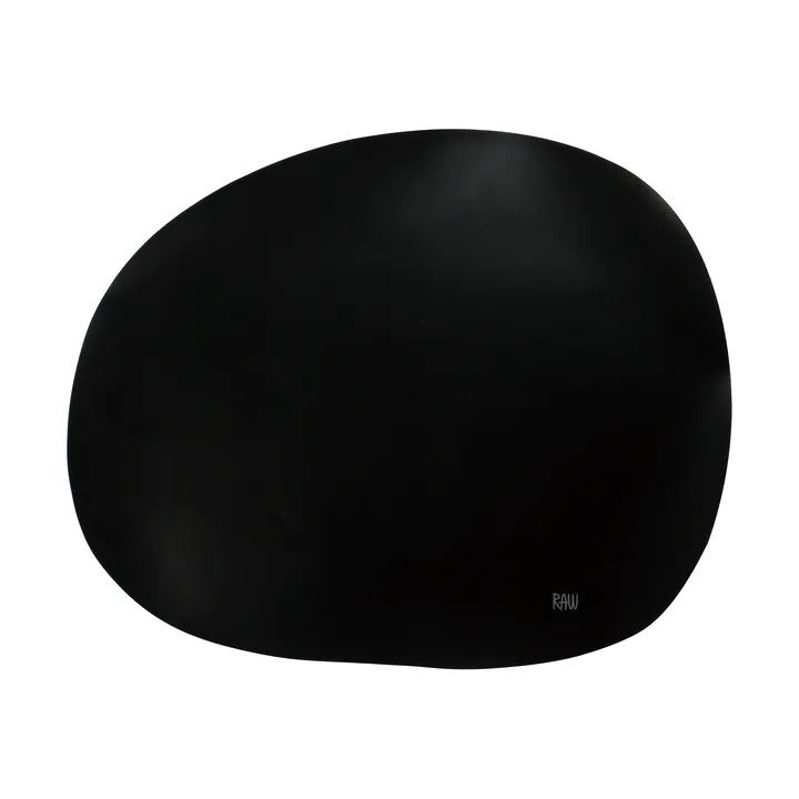 Raw creative placemat silicone 41x33.5 cm - Black - Aida