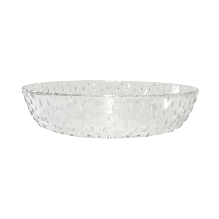 Raw deep plate glass Ø16 cm - Clear - Aida