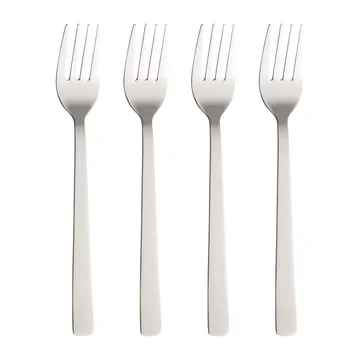 Raw dinner fork 4-pack - Stainless steel - Aida