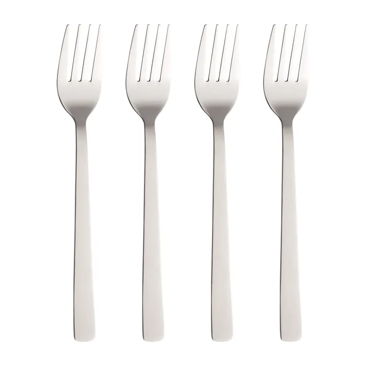 Raw dinner fork 4-pack - Stainless steel - Aida