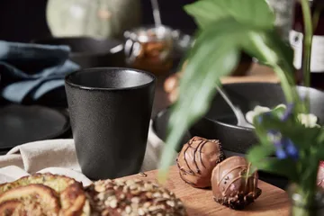 Raw double-wall mug 25 cl - Titanium black - Aida