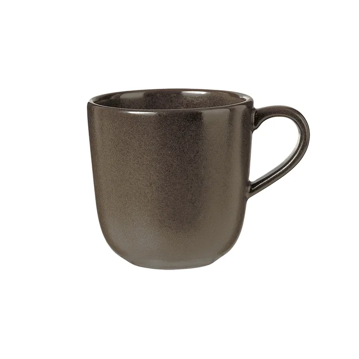 Raw mug with handle 20 cl - Metallic brown - Aida