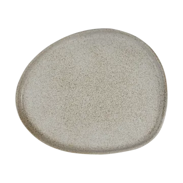 Raw Organic lunch plate 24x21 cm - Sandy beige - Aida
