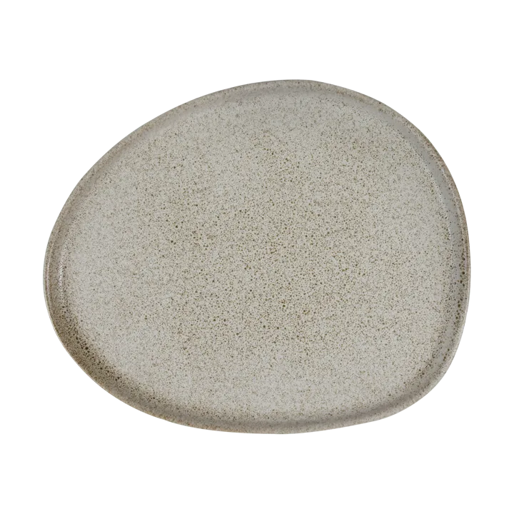 Raw Organic lunch plate 24x21 cm - Sandy beige - Aida