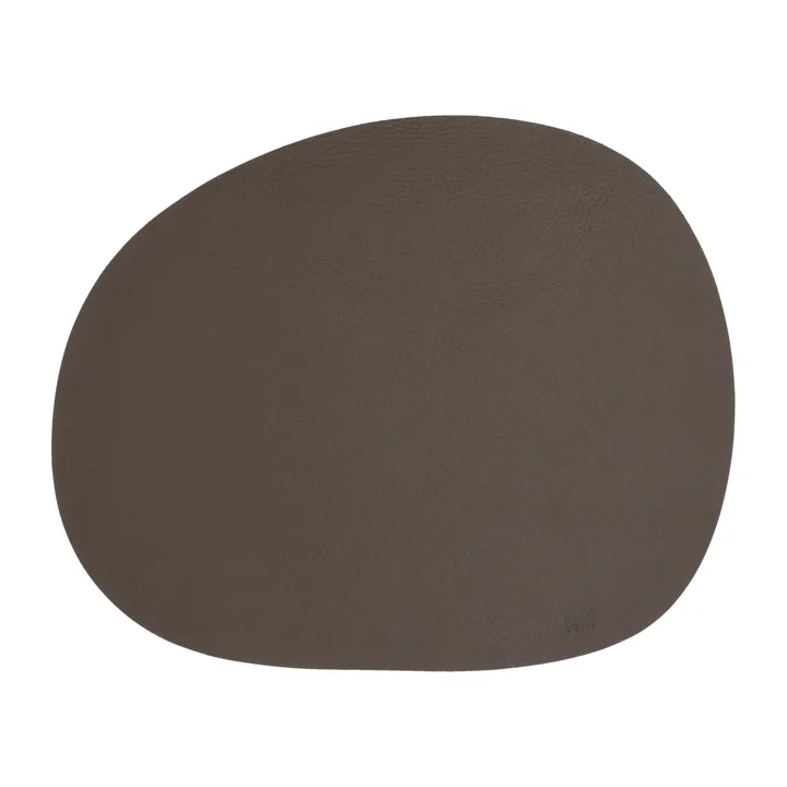 Raw placemat leather - Brown buffalo (brown) - Aida