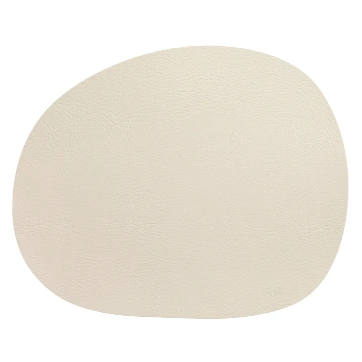 Raw placemat leather - Warm nude buffalo - Aida