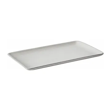 Raw plate 23.5x15 cm - Arctic white - Aida