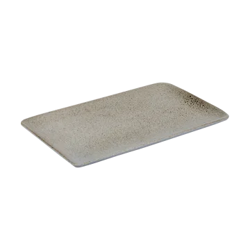 Raw plate 23.5x15 cm - Sandy beige - Aida