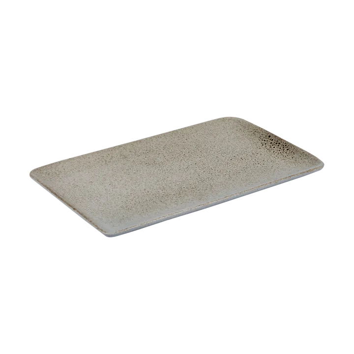 Raw plate 23.5x15 cm - Sandy beige - Aida