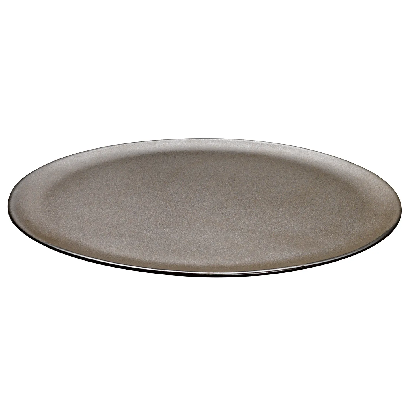 Raw plate Ø34 cm, metallic brown Aida