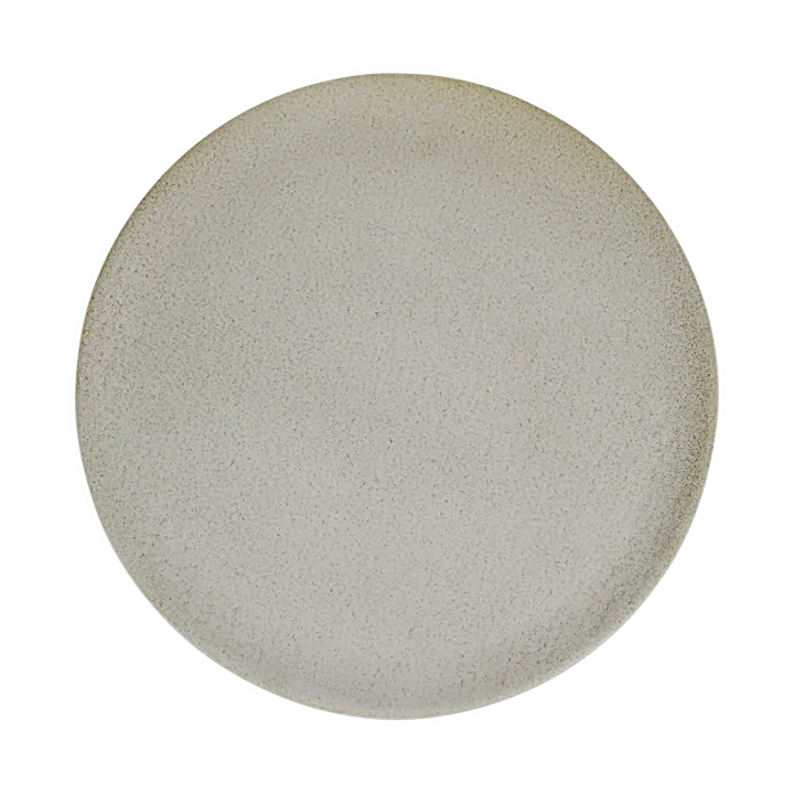 Raw plate Ø34 cm - Sandy beige - Aida
