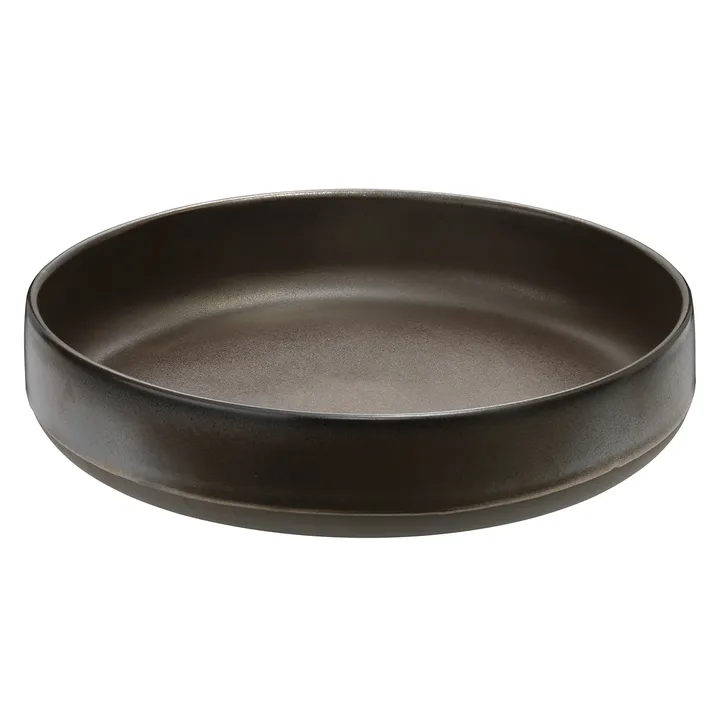 Raw serving bowl Ø 30 cm - metallic brown - Aida