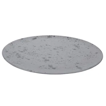 Raw serving platter Ø34 cm - grey with dots - Aida