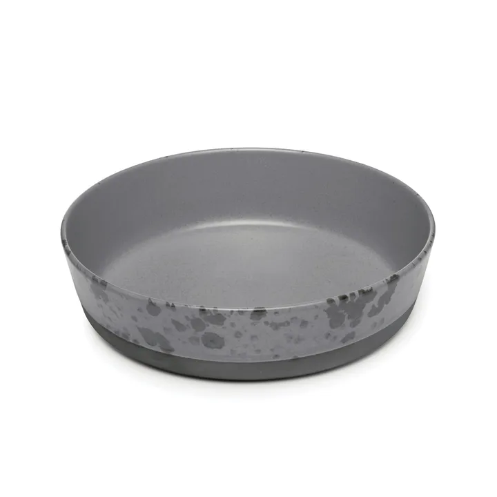 Raw soup plate Ø19,4 cm - grey with dots - Aida