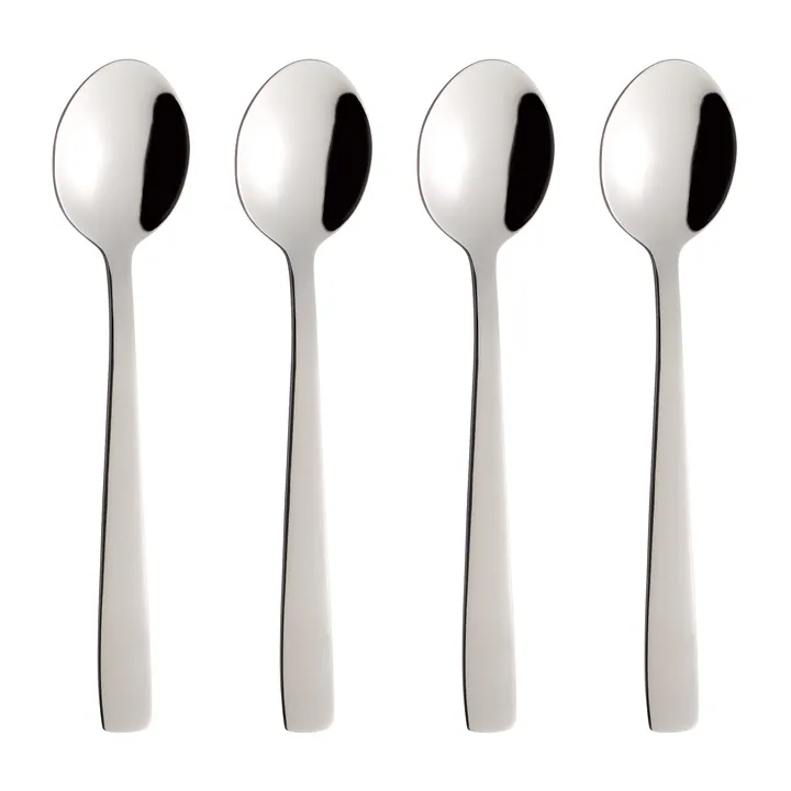 Raw teaspoon 4-pack - Stainless steel - Aida