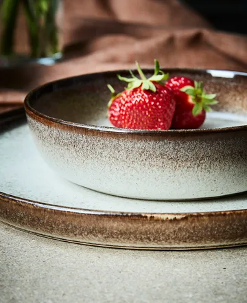 Søholm Sonja deep plate Ø18 cm - Brown - Aida