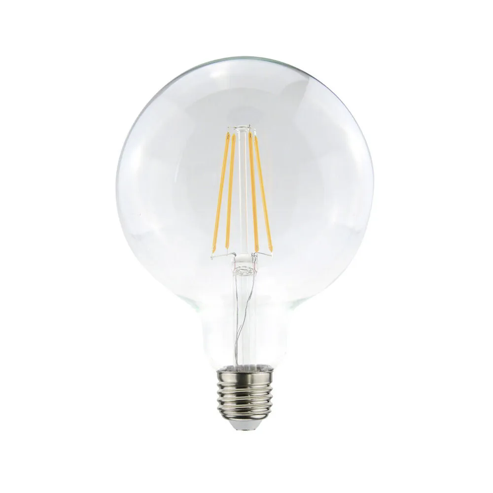 Airam Filament LED 3-step dimming globe light source, Clear, with memory, 125mm e27, 7w Airam