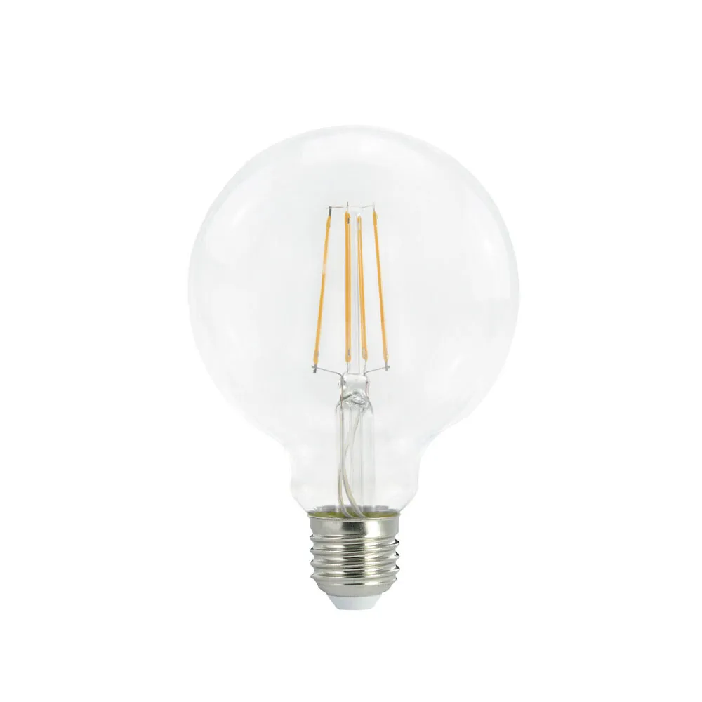 Airam Filament LED 3-step dimming globe light source, Clear, with memory, 95mm e27, 7w Airam