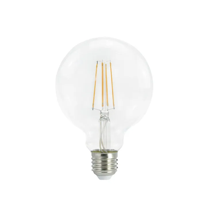 Airam Filament LED 3-step dimming globe light source - Clear, with memory, 95mm e27, 7w - Airam