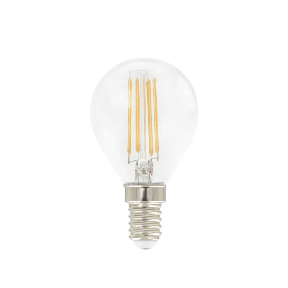 Airam Filament LED 3-step dimming globe light source, Clear, with memory, p45 e14, 5w Airam