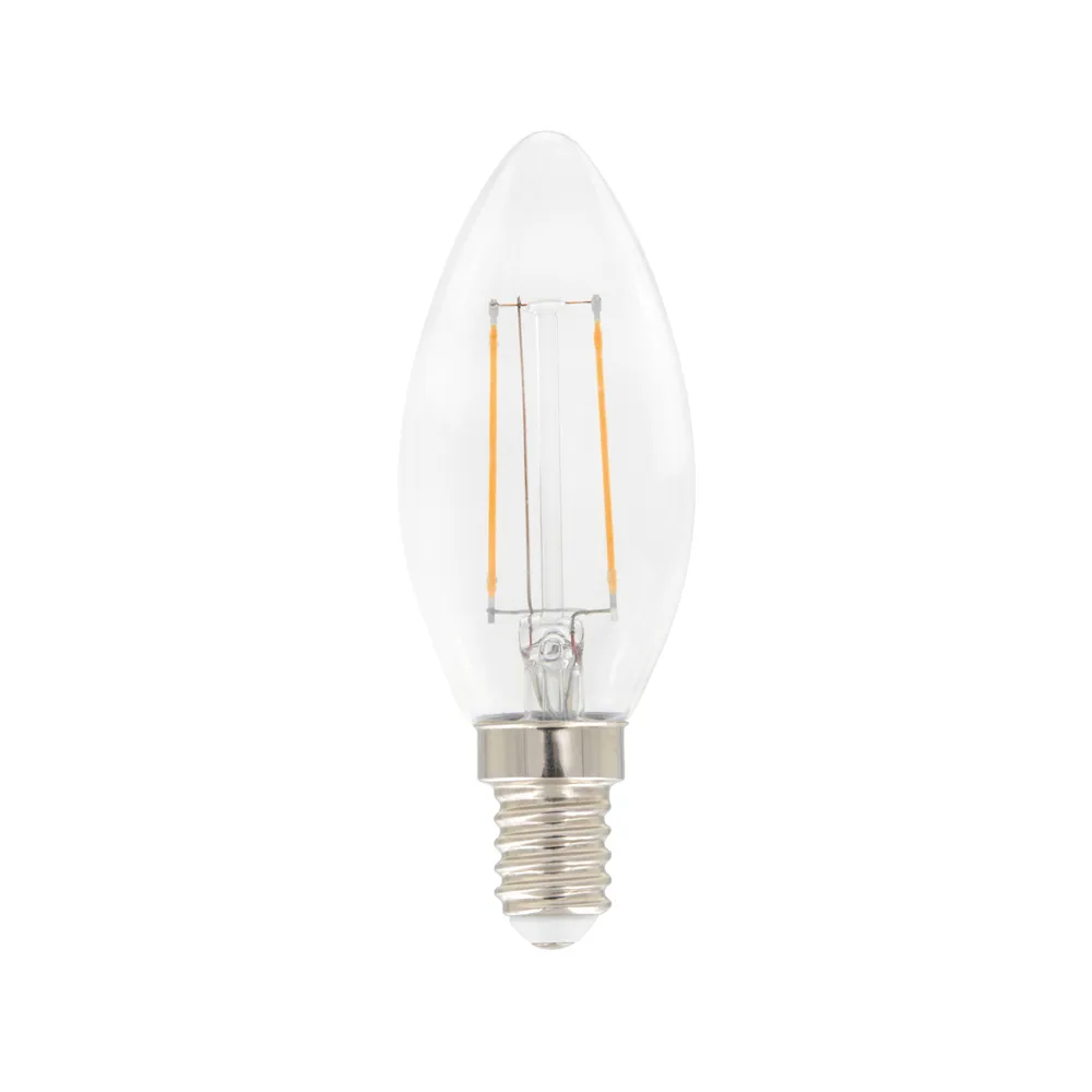 Airam Filament LED-candle C35 light source, Clear, dimmable e14, 3w Airam