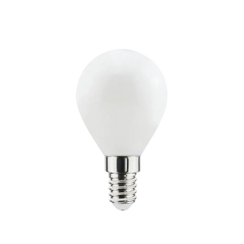 Airam Filament LED dim to warm-globe E14 light source, Opal, p45 Airam