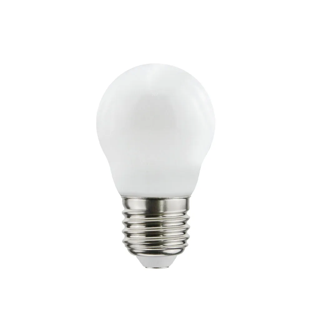 Airam Filament LED dim to warm-globe E27 light source, Opal, p45 e27, 5w Airam