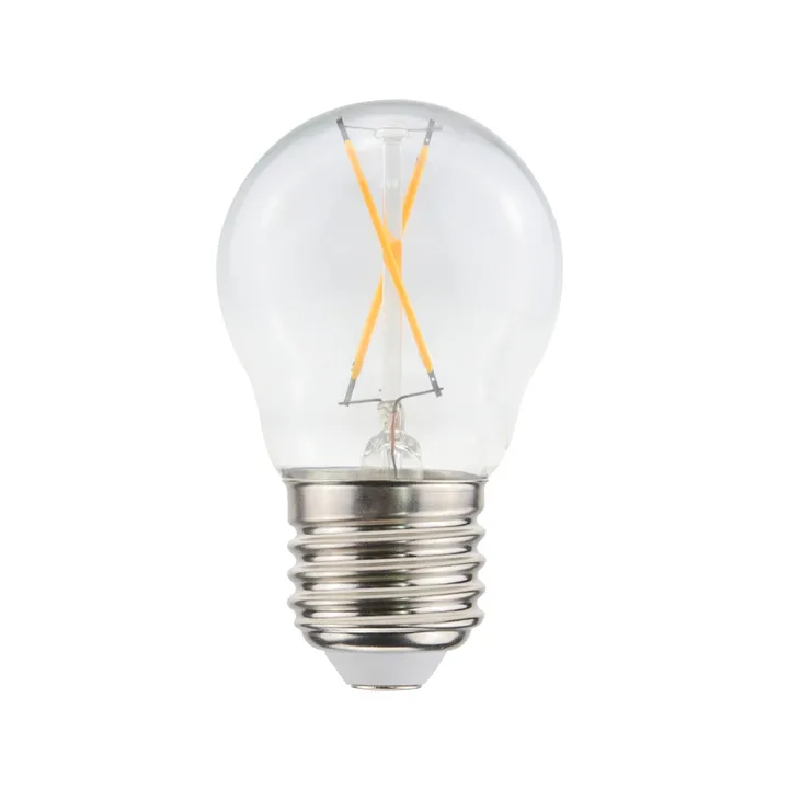 Airam Filament LED-globe light source - Clear, non-dimmable, 2-filament e27, 1w - Airam
