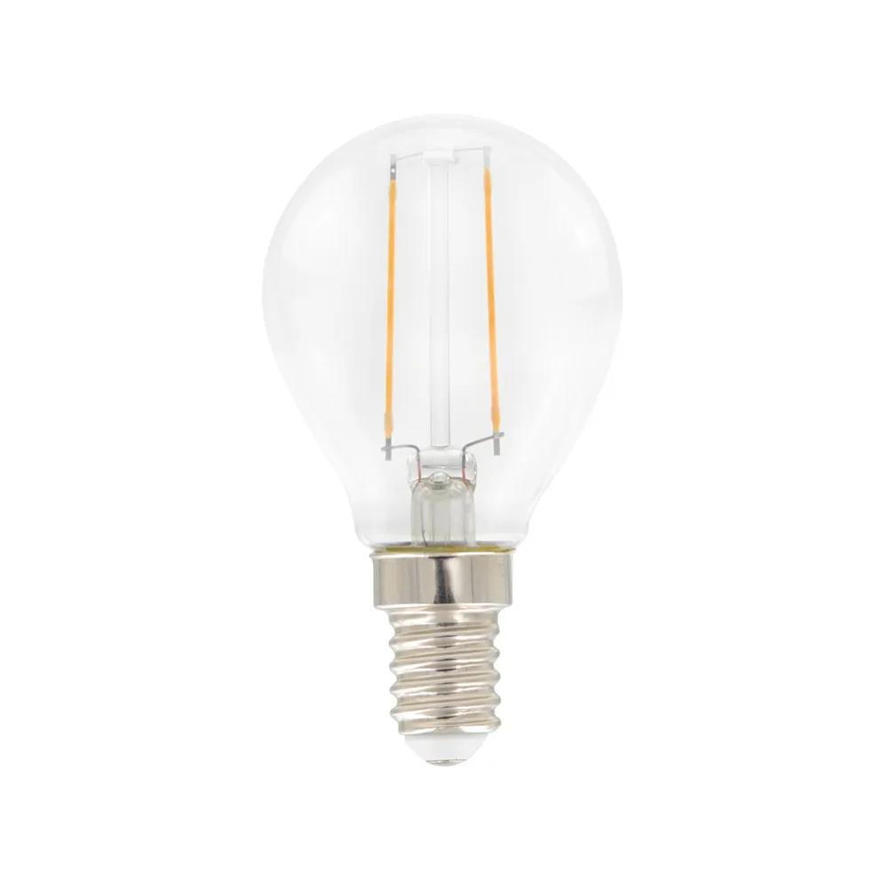 Airam Filament LED-globe light source, Clear, non-dimmable e14, 2w Airam
