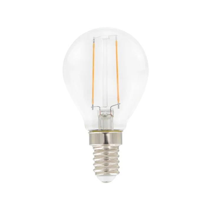 Airam Filament LED-globe light source - Clear, non-dimmable e14, 2w - Airam