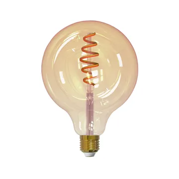 Airam Smart Home Filament LED-globe light source - Amber, 125mm, spiral e27, 6w - Airam
