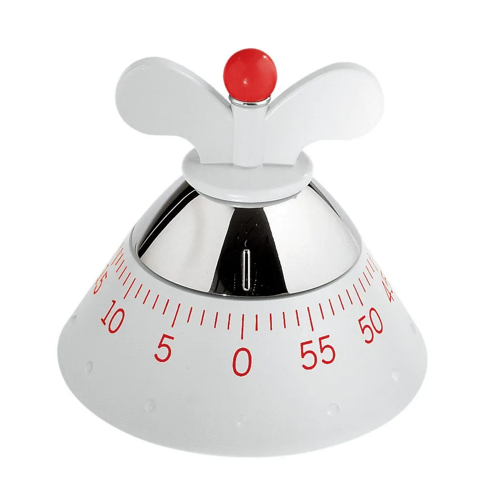 Alessi kitchen timer, white Alessi